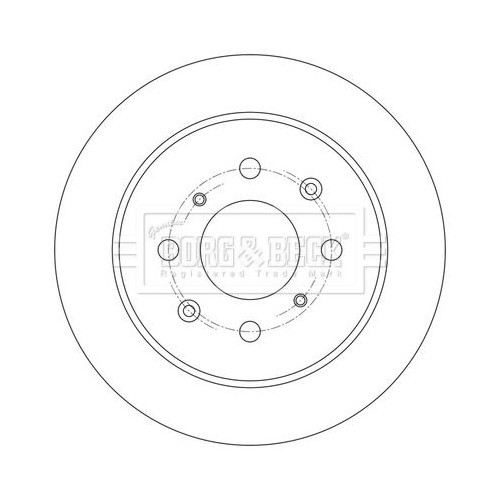 BORG & BECK Brake Disc BBD5590 gallery