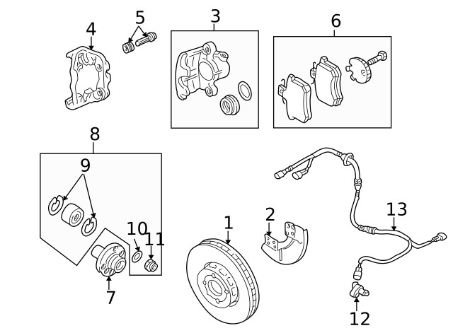 Genuine Volkswagen Disc Brake Rotor Front 6N0-615-301-D gallery