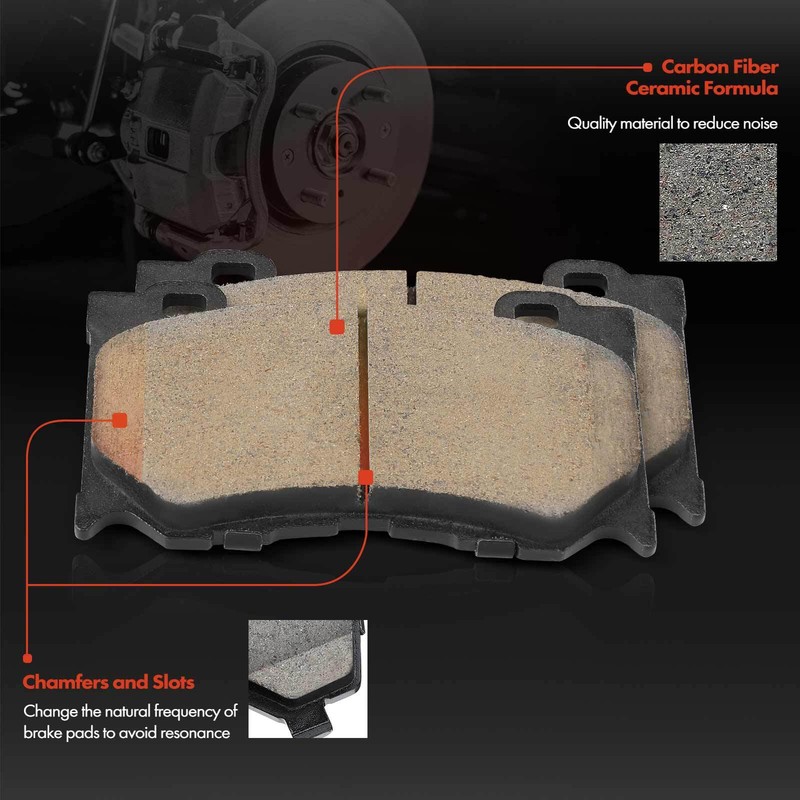 Front Drilled Brake Rotor & Ceramic Brake Pad for INFINITI G37 2008 2009-2013 gallery