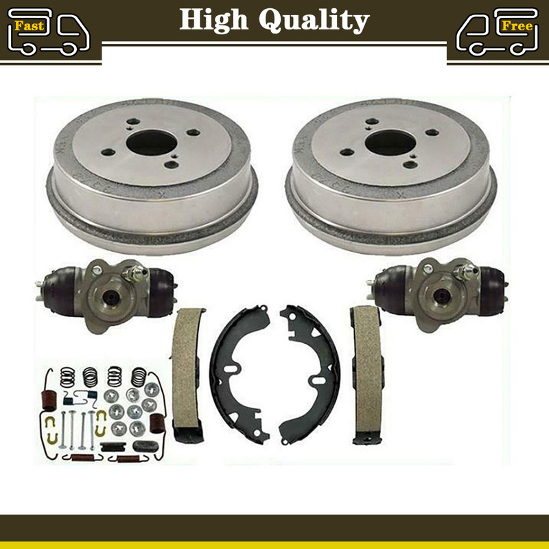 For Corolla 94-02 Non-ABS Rear Brake Drums Shoes Spring Kit Wheel Cylinder