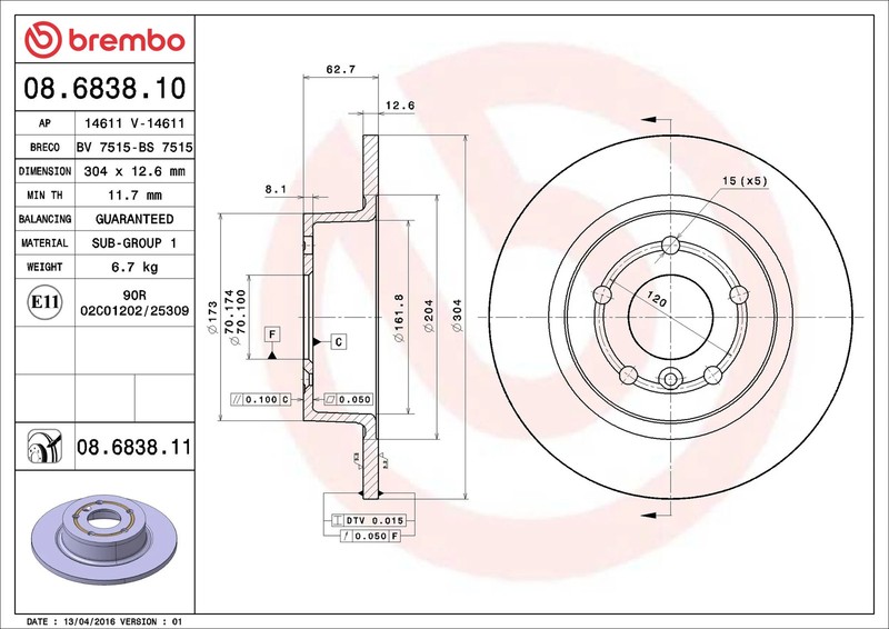 2x Brake Discs Pair Solid fits RANGE ROVER Mk2 P38A 2.5D Rear 94 to 02 256T Set gallery