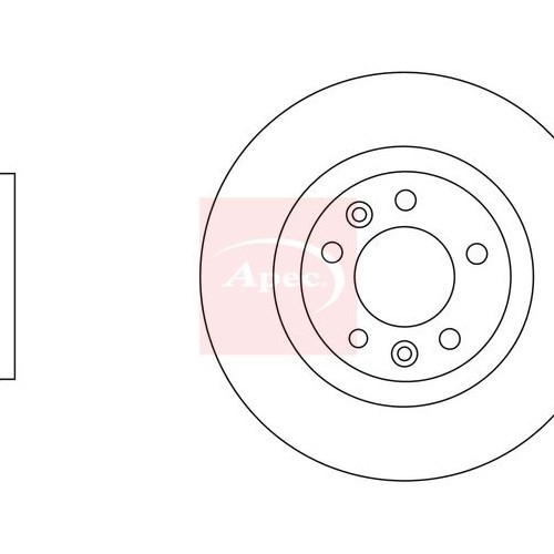 For FIAT SCUDO 270 272 2007 to 2016 BRAKE DISC (REAR) (SINGLE) DSK2612
