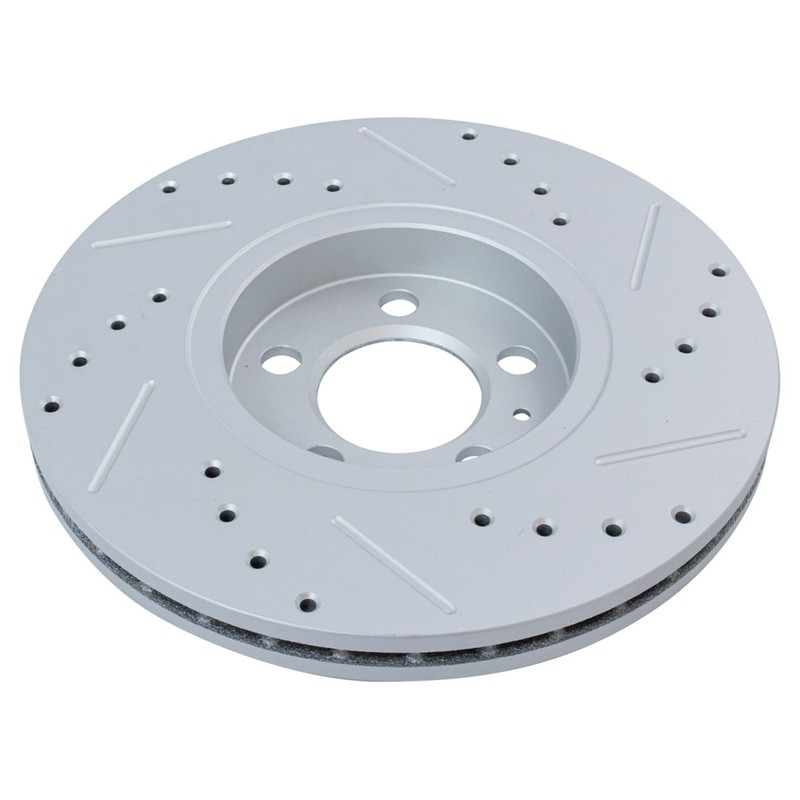 TRQ Front Metallic Brake Pad & Performance Rotor Kit for VW Beetle Jetta Golf gallery