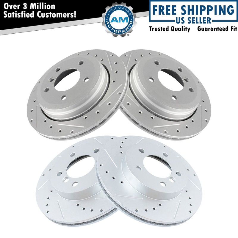 Drilled Brake Rotor Set Fits 2001-2005 BMW 325xi