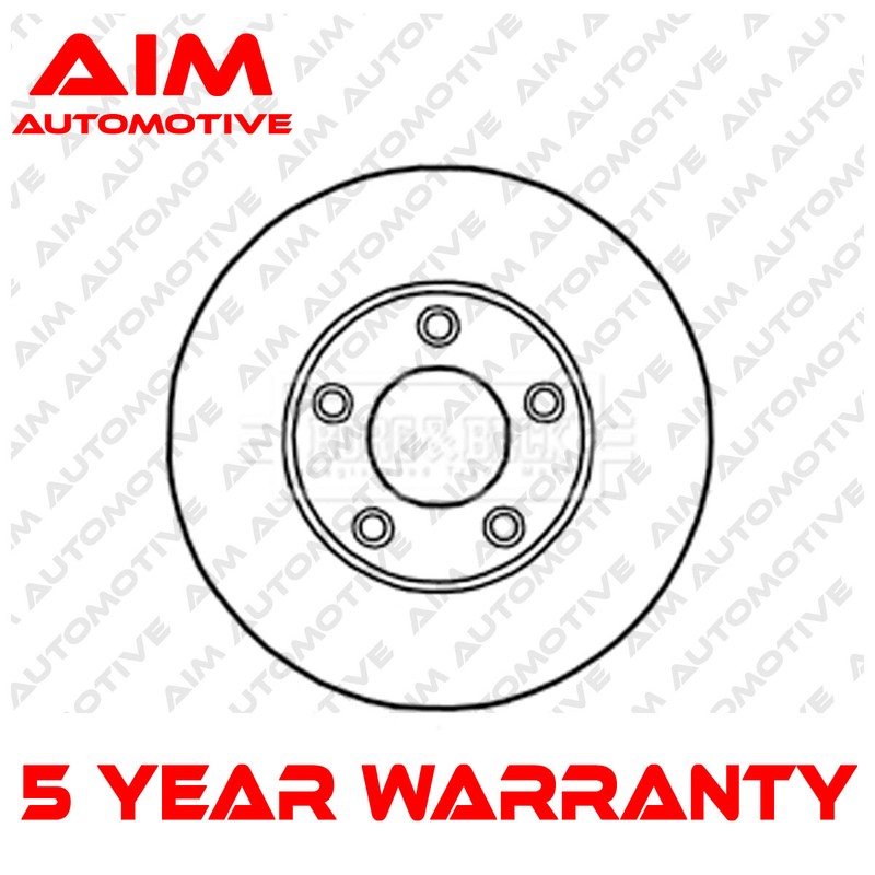 1x Brake Disc Front Aim Fits Mazda 3 2003-2013 5 2005- 1.3 1.6 D TD 1.8 2.0