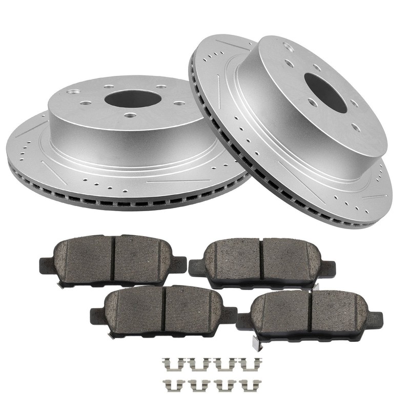 Rear Brake Rotors And Pads For Nissan Murano Pathfinder Quest INFINITI FX35
