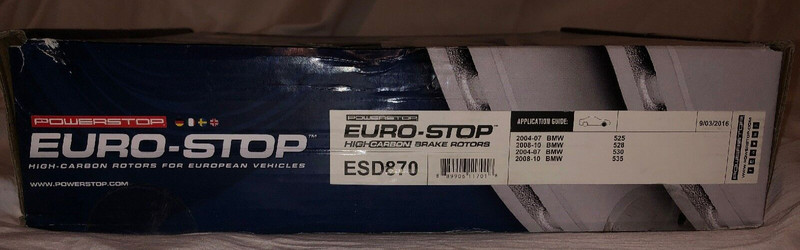Powerstop, ESD870, Euro-Stop High Carbon Brake Rotors gallery