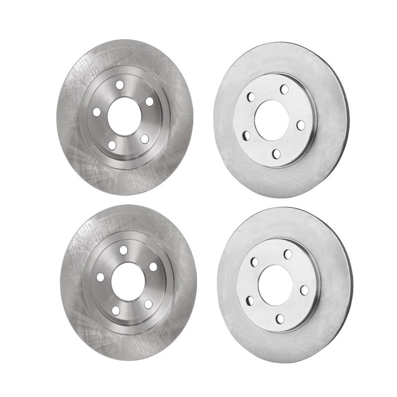 For Buick LeSabre 2000-2005 Brake Discs Front and Rear | 4 Wheel Set | Cast Iron