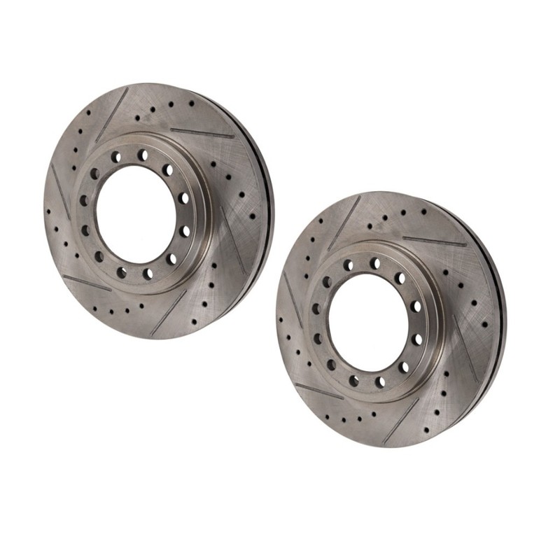 For GMC W3500 Forward 1997-2008 Brake Discs Driver and Passenger Side Pair Front