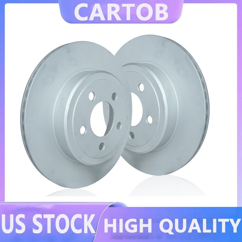 Set of 2 New Rear Brake Rotors for Chrysler 300 Dodge Challenger Charger Magnum