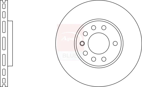 2x Brake Discs Pair Vented fits OPEL VECTRA B 2.0 Front 95 to 00 288mm Set New