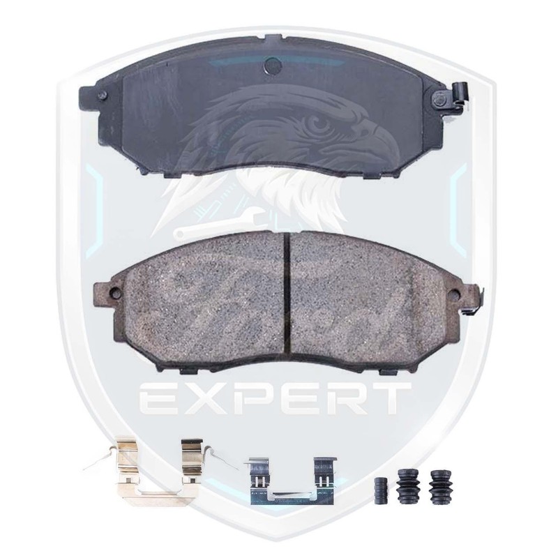 Premium OE Front & Rear Ceramic Brake Pads Kit For 2006-2013 Infiniti 9 Yr Warra gallery