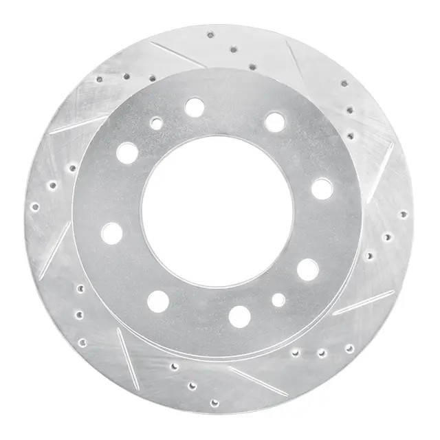 Genuine DFC Brake Rotor – Drilled and Slotted – Silver 631-48061R