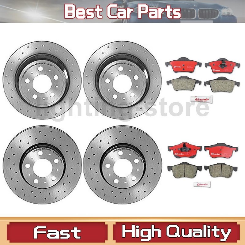 Front+Rear Brake Pads and Disc Rotors full set Fits 2001 Volvo S60 V70