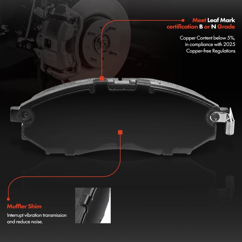 Front Disc Brake Rotors & Brake Pads + Brake Caliper for Nissan 370Z INFINITI gallery