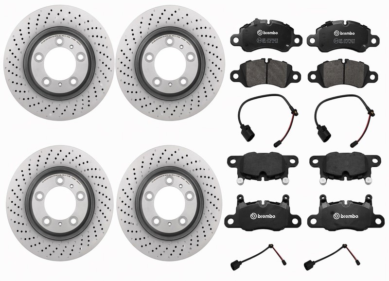 Brembo Front & Rear Brake Pads, Rotors For 2017-2022 Porsche 911 & 718 Base