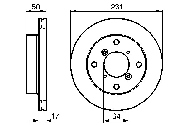 Bosch 0 986 478 721 Brake Disc for Subaru, Suzuki