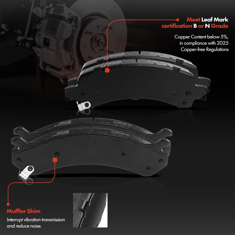 Drilled Rotors Ceramic Brake Pads for Chevrolet Express GMC Savana Front & Rear gallery