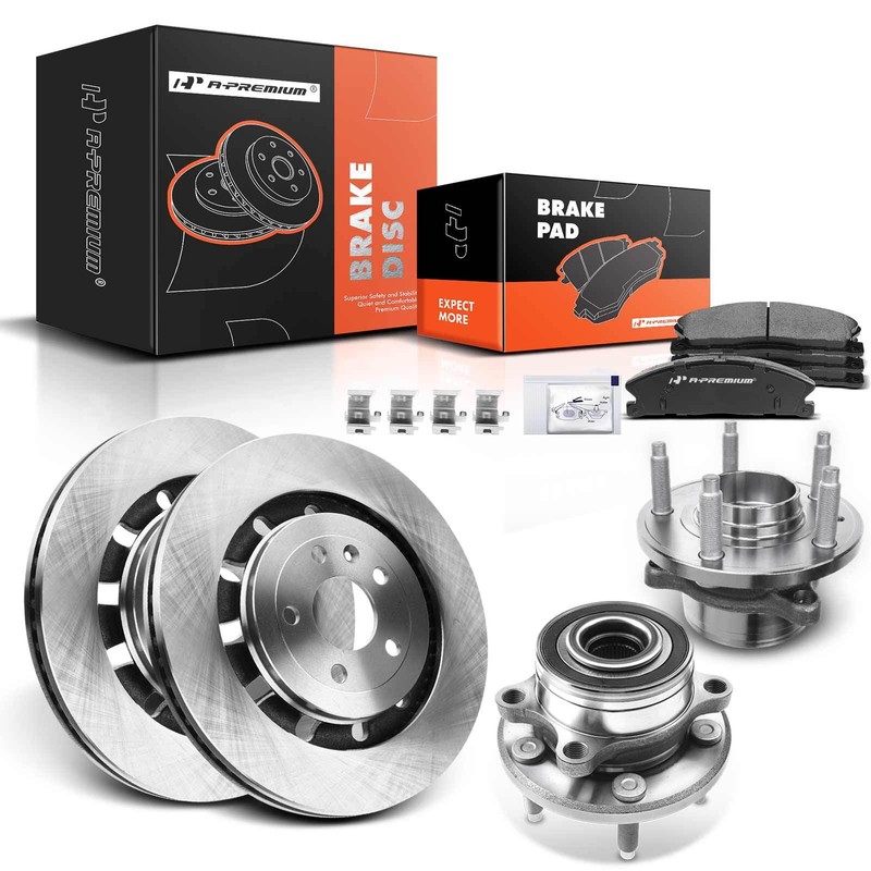8x Front Disc Brake Rotor & Pad & Hub Bearing for Ford Explorer 2013-2019 352mm