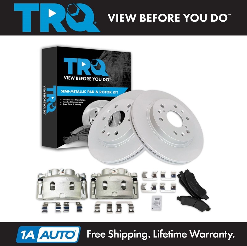 TRQ Front Brake Pad & Rotor Kit Fits 08-19 Cadillac 08-20 Chevrolet GMC
