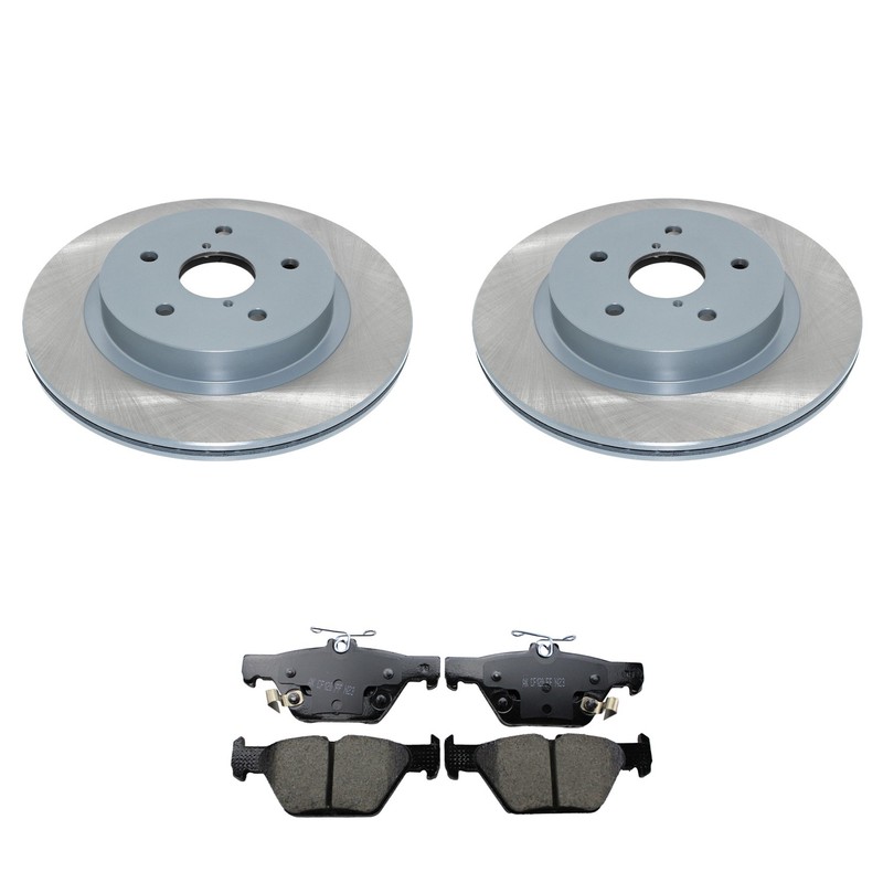 DuraGo Rear Rotors Akebono ProACT Ceramic Disc Brake Pads Kit For Legacy WRX