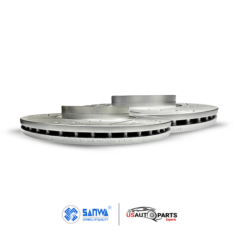 PAIR OF FRONT BRAKE ROTOR VENTED & GEOMET COATED D&S 320 mm FOR FORD FOCUS 04-19 gallery