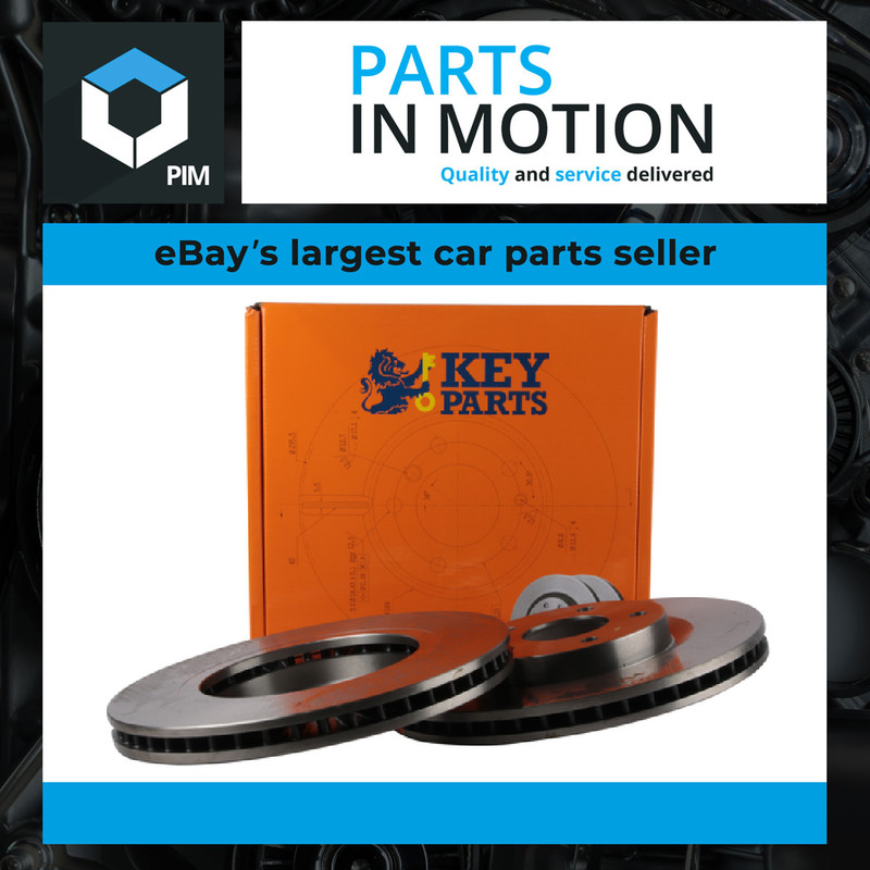 2x Brake Discs Pair Vented fits NISSAN X-TRAIL T31 2.0D Front 07 to 13 296mm Set