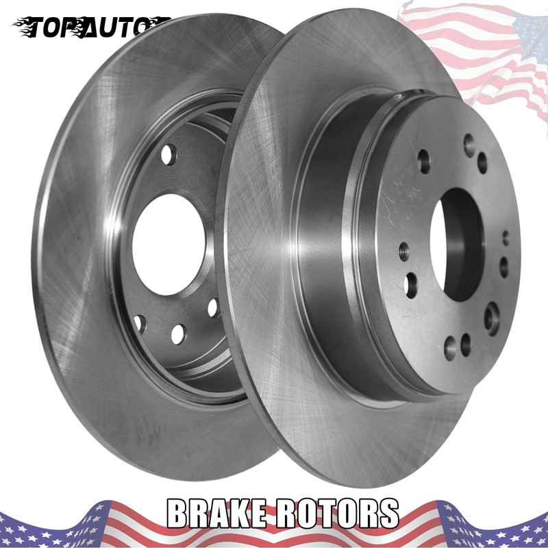 282mm Rear Left & Right Disc Brake Rotors for Honda CR-V 2002 2003 2004 L4 2.4L