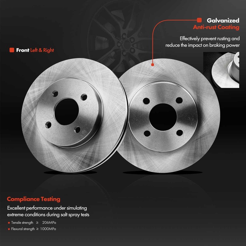 2pcs Disc Brake Rotors for Chevrolet Cobalt Pontiac G5 Saturn Front Left & Right gallery