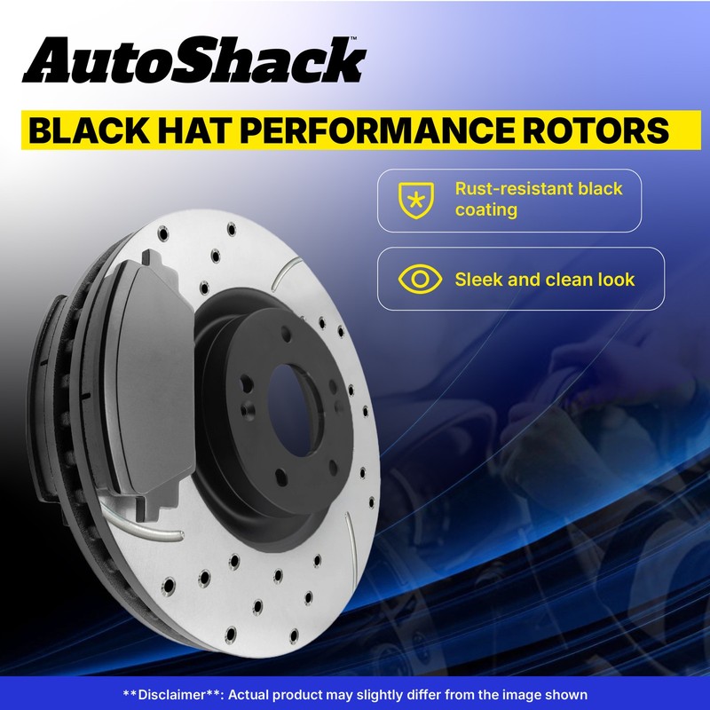 Front Rear Drilled Slotted Brake Rotors Premium Pads for Chevy Malibu 2004-2012 gallery