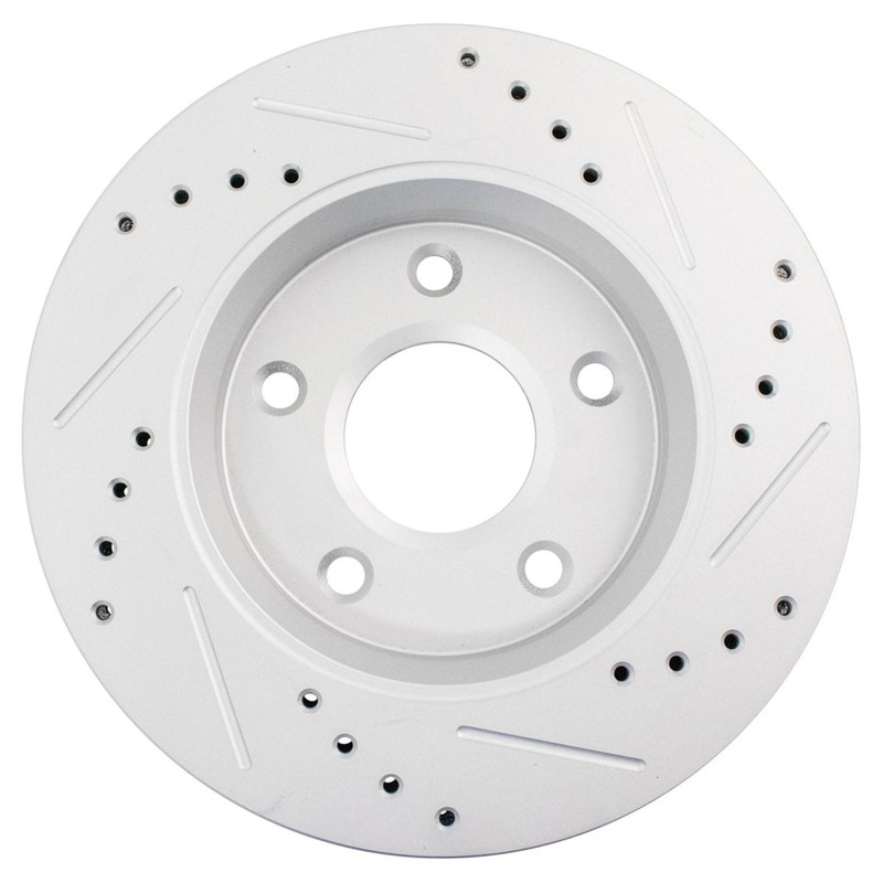 Disc Brake Rotor Performance Drilled Slotted G-Coated Front Pair for Dodge gallery