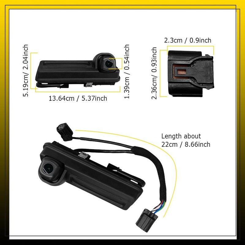1-10x Rear View Backup Parking Reverse Camera Assist IP69 Fit Kia Soul 2020-2022 gallery