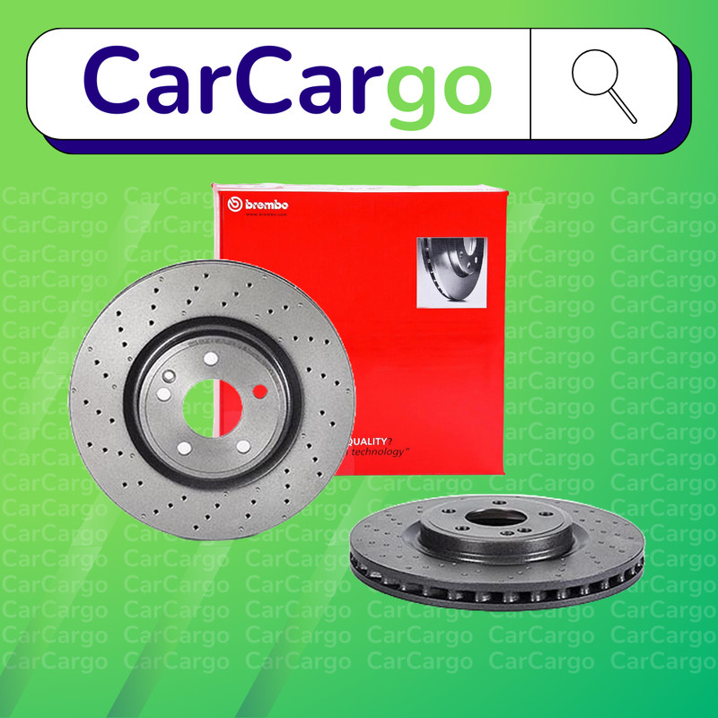 Brembo Vented Front Brake Discs Pair For Mercedes B-Class B 250 2012-2018 320 mm