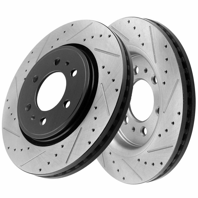 Front Drilled Rotors + Ceramic Pads for 2010 2011 2012 2013 2014-2020 Ford F150 gallery