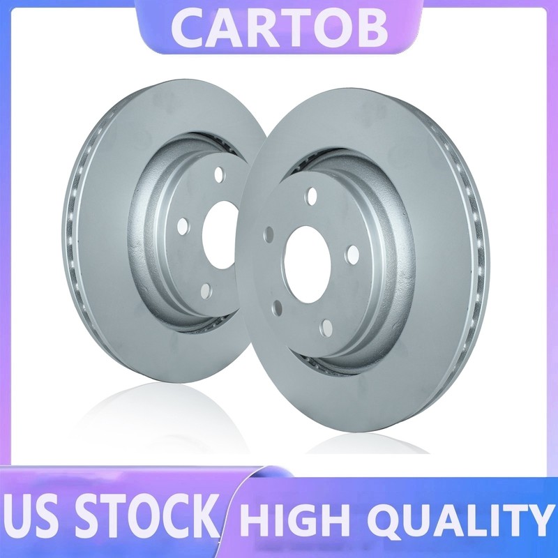 2×Front Rear Brake Disc Rotors For Jeep Wrangler 2007-2017 Jeep Wrangler JK 2018