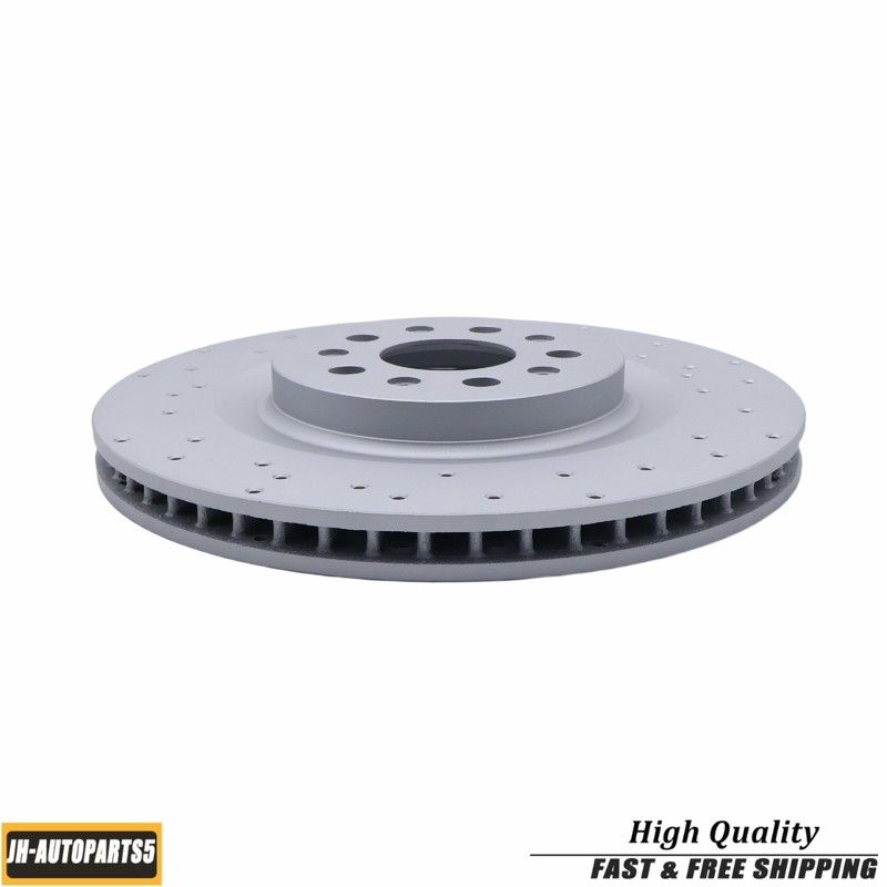 Rear Floating Drilled Vented Rotor Set For Maserati Ghibli Quattroporte 2017-21 gallery