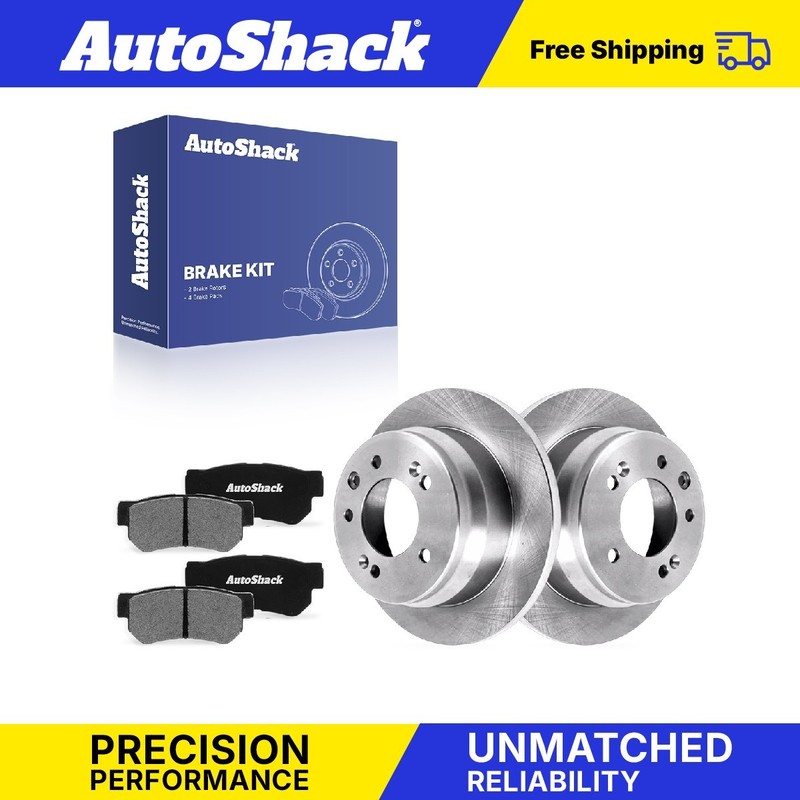 Rear Brake Rotors Ceramic Pads for Hyundai, Elantra 2009-2012, FWD L4 2.0L