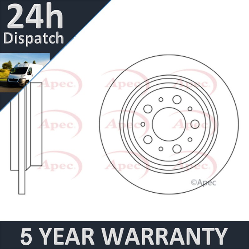 Fits Volvo V70 S60 S80 XC70 Purevue Rear 1x Brake Disc 9434167