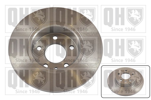 2x Brake Discs Pair Solid Rear 252mm BDC3504 Quinton Hazell Set 164062610001 New gallery