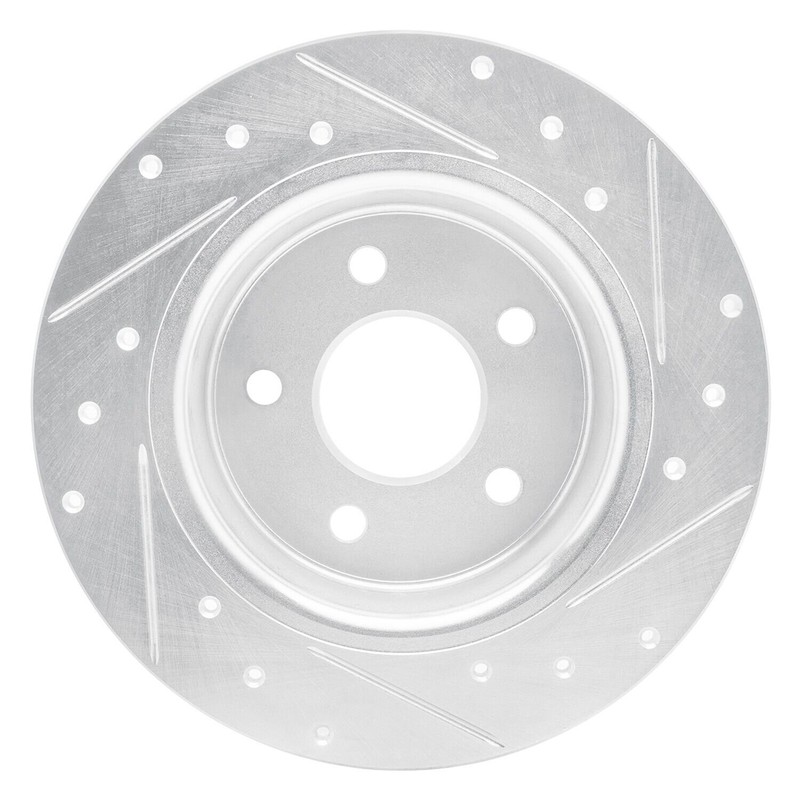 For Ford Escape 13-16 Brake Rotor eLINE Drilled & Slotted 1-Piece Rear Driver gallery