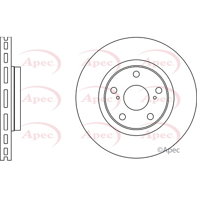 Apec Front Brake Disc DSK2654 – BRAND NEW – GENUINE – 5 YEAR WARRANTY