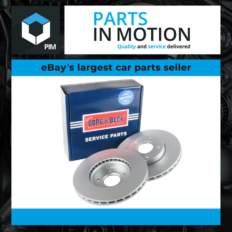 2x Brake Discs Pair Vented fits FORD FOCUS Mk3 1.0 Front 12 to 20 278mm Set B&B