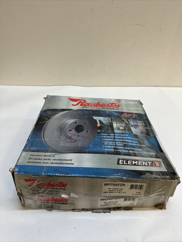 Disc Brake Rotor-Element3; Coated Rotor Front Raybestos 680105FZN Set Of 2 gallery