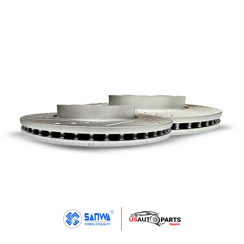 PAIR OF FRONT BRAKE ROTOR VENTED & GEOMET COATED D&S 280mm FOR KIA ELANTRA 11-23 gallery