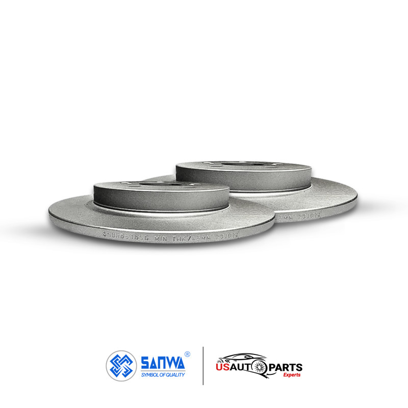FRONT AND REAR BRAKE ROTOR SET GEOMET COATED FOR TOYOTA COROLLA MATRIX 2009-2019 gallery