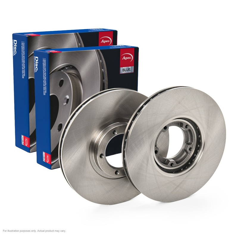 2X APEC Front Brake Discs for FORD TRANSIT Bus 1991-2000 270mm Vented SDK6191