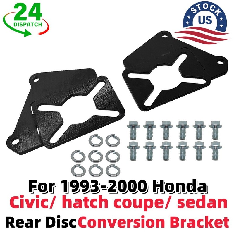 For Honda Civic Steel Disc Conversion Bracket kit Rear hatch coupe sedan 93-2000