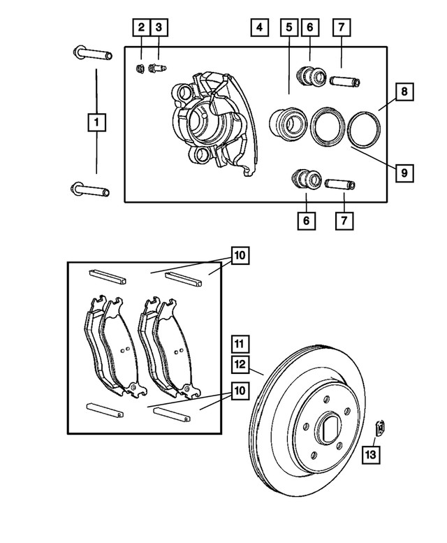 Genuine Mopar Brake Rotor 52010235AD