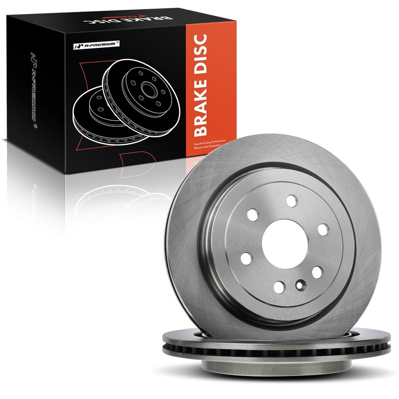 A-Premium Rear Disc Brake Rotors for Cadillac SRX 2010-2016 Saab 9-4X 2011 315mm gallery