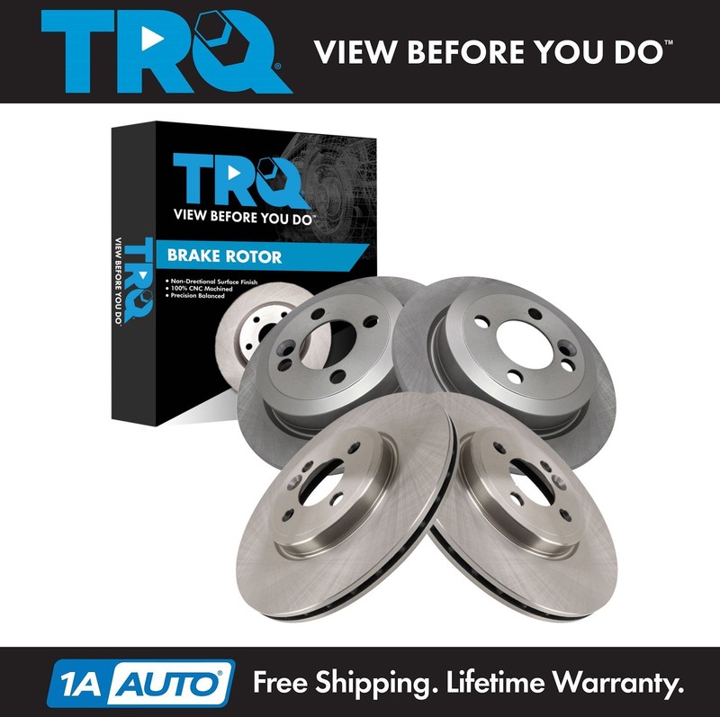 TRQ Front & Rear Brake Rotors Set Fits 2007-2015 Mini Cooper